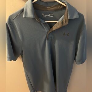 Under Amour Blueish Gray Polo Shirt. Worn Once!